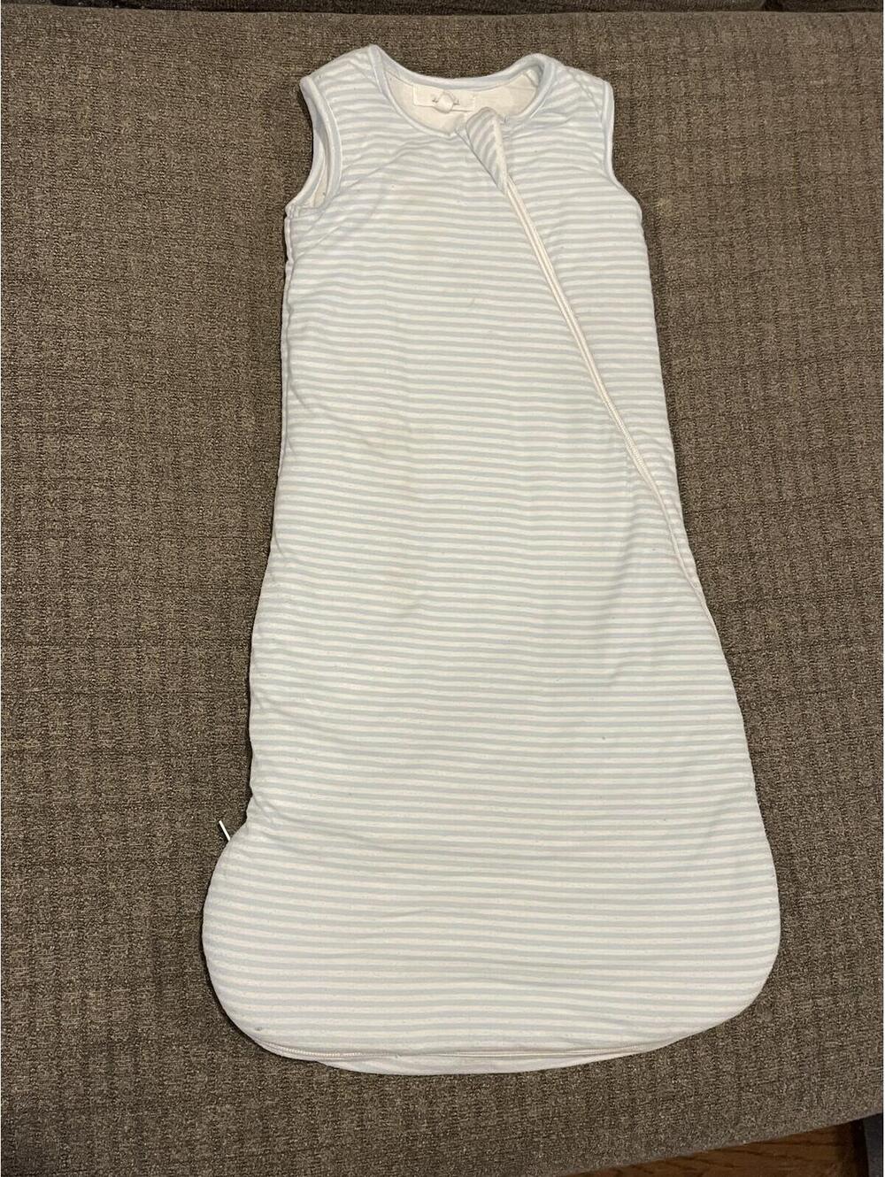 Starting Out Baby Sleep Sack Blue White Stripe Wearable Blanket 0-6 Months